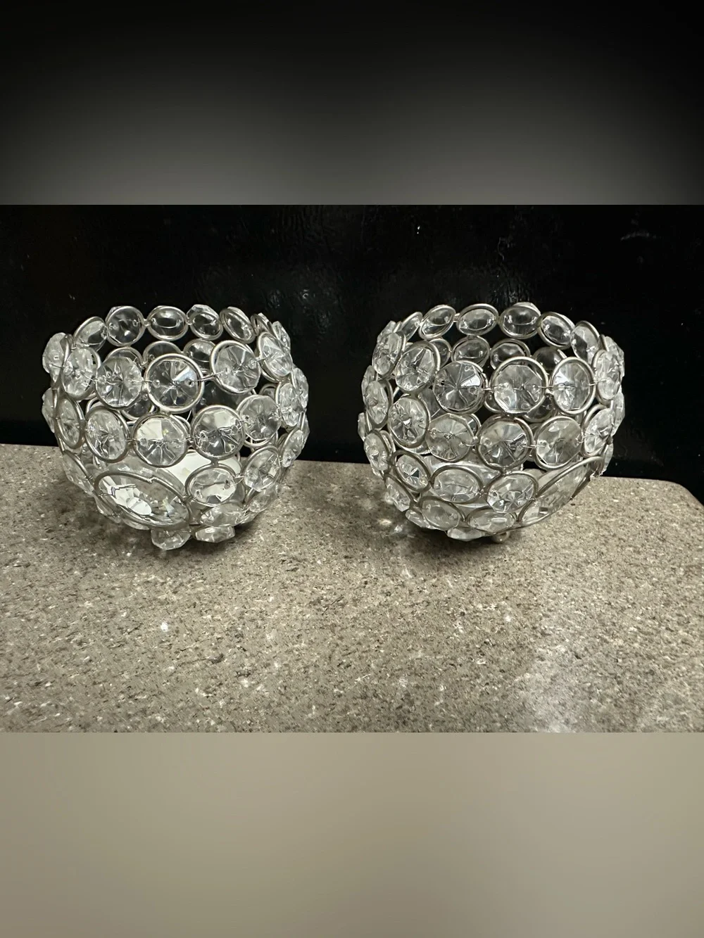 Beaded Globe Tea Light Holder